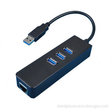 USB 3.0 Gigabit Ethernet LAN Wired Network Adapter with USB 3.0, 3 Ports HUB